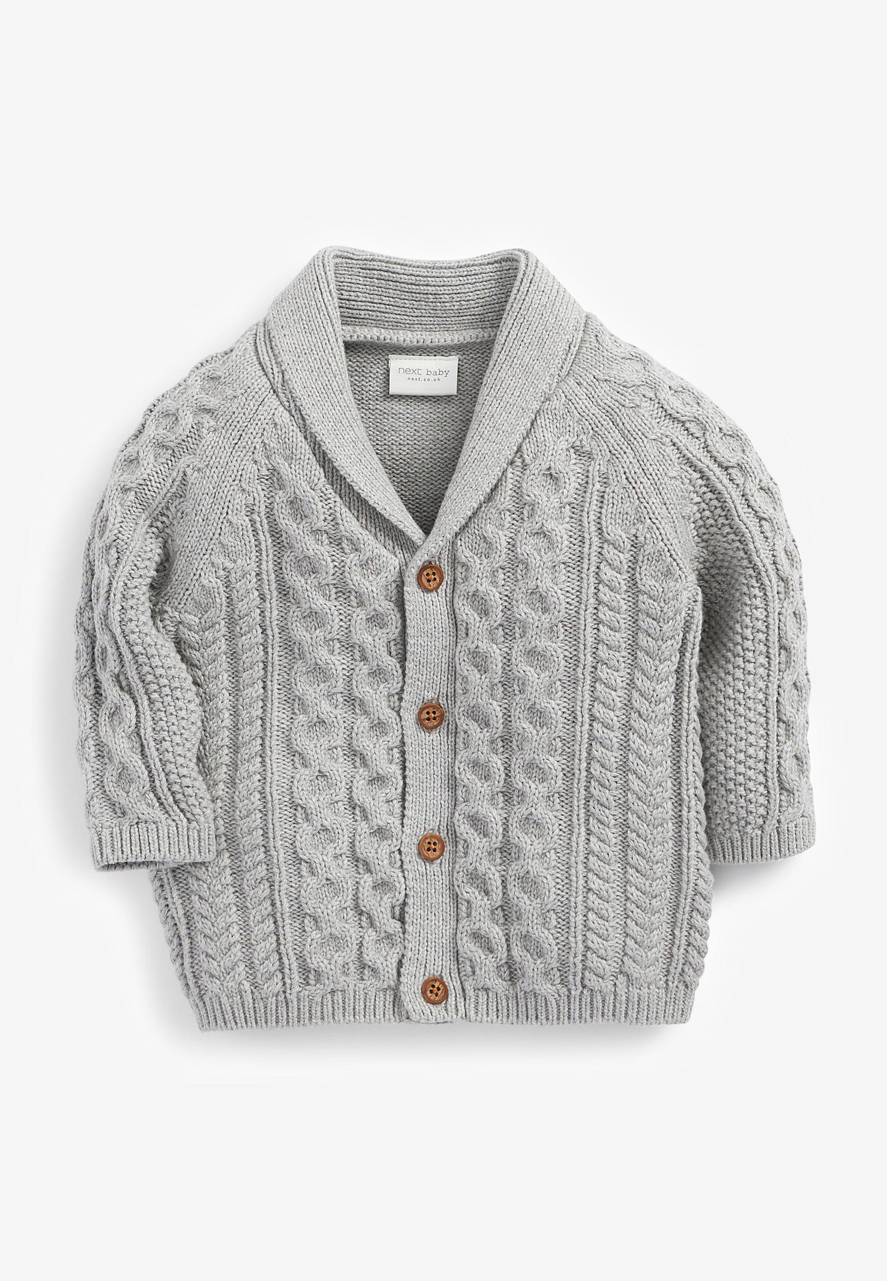 Next Strickjacke Baby Strickjacke mit Schalkragen (1-tlg)