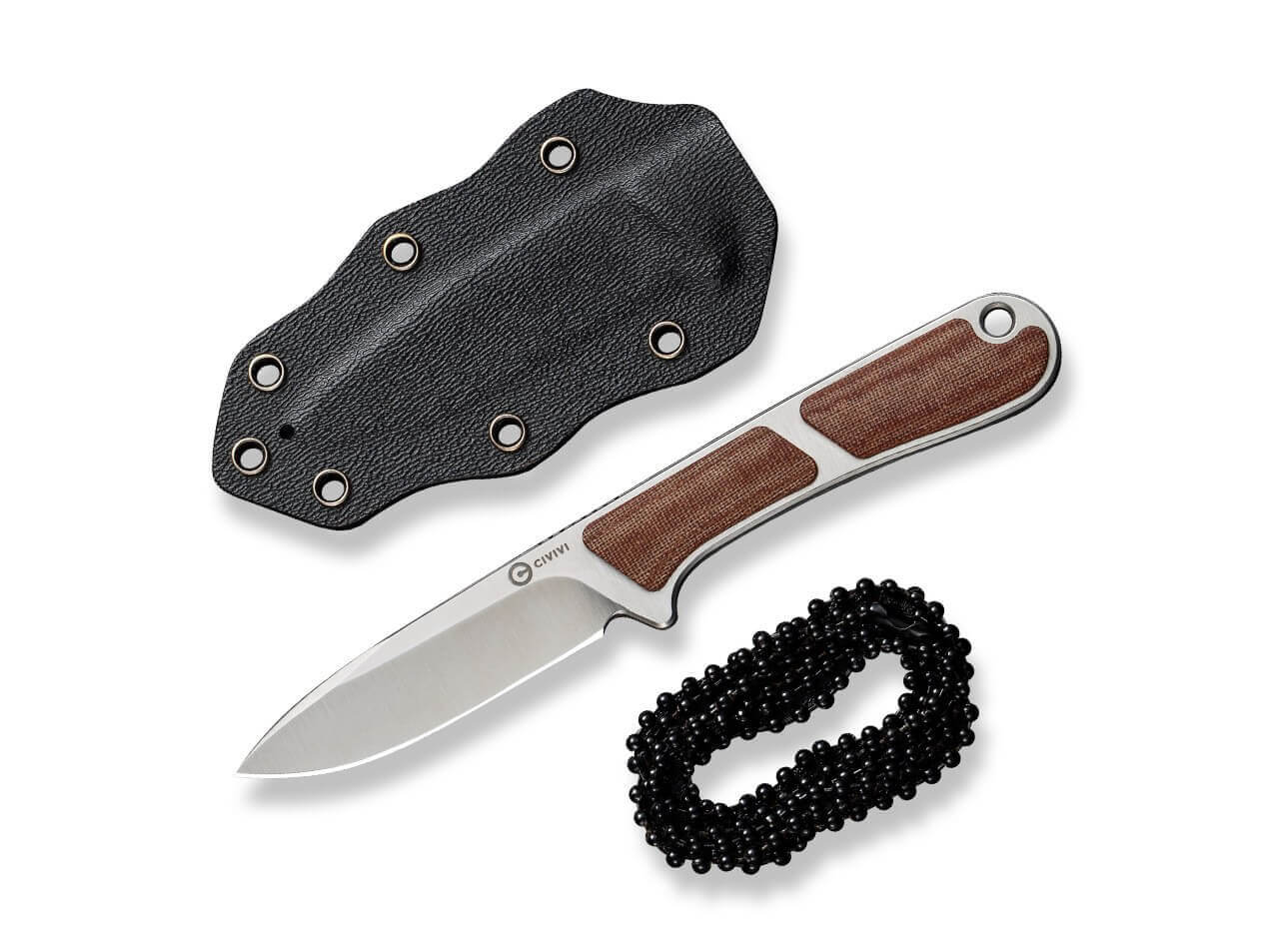 Mini Elementum Fixed Micarta Brown