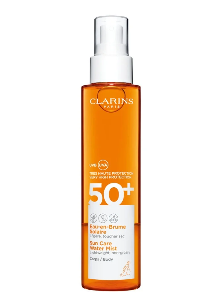 Clarins Sun Care -vesisuihke SPF50+ - aurinkovoide