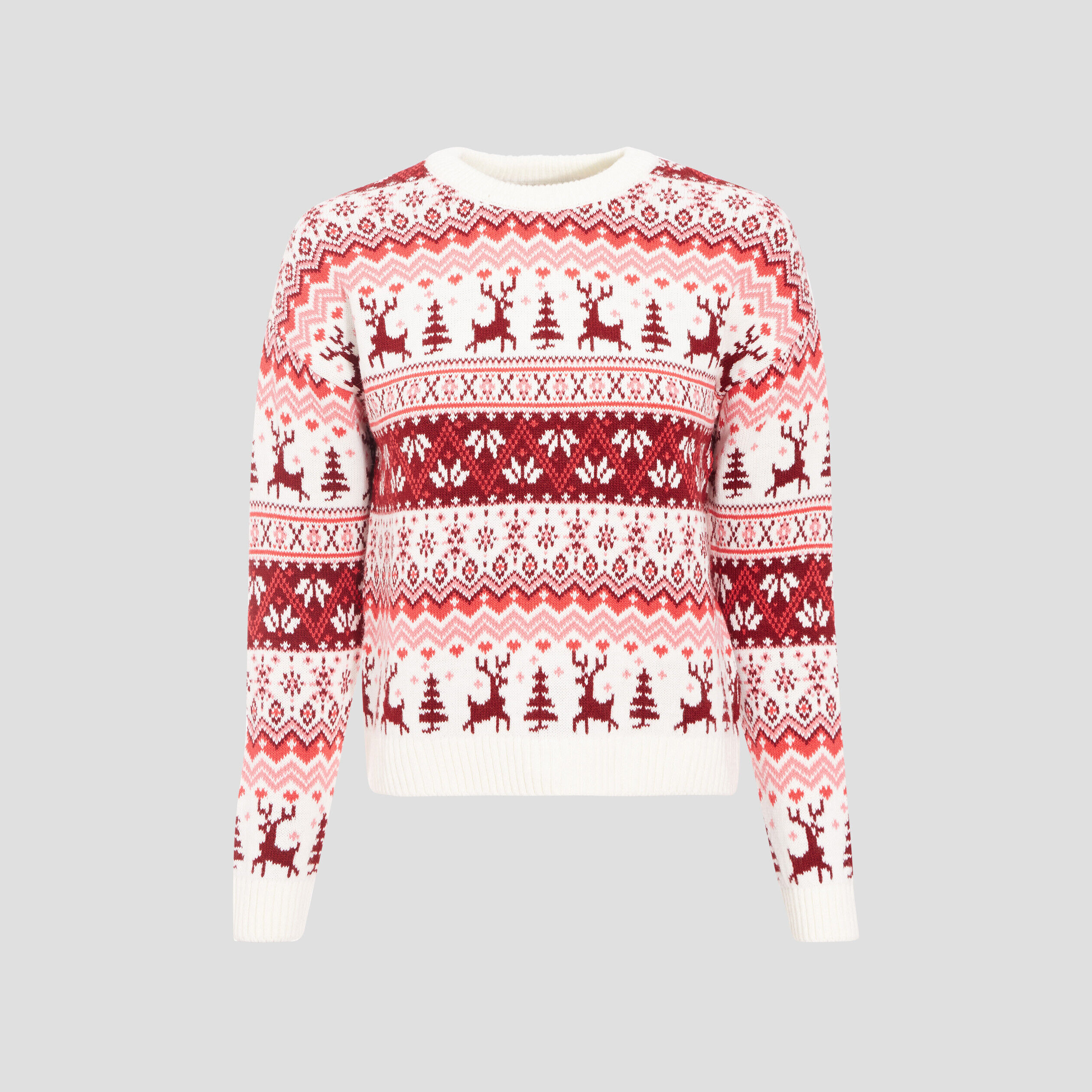 Pull manches longues rouge femme | Cache Cache