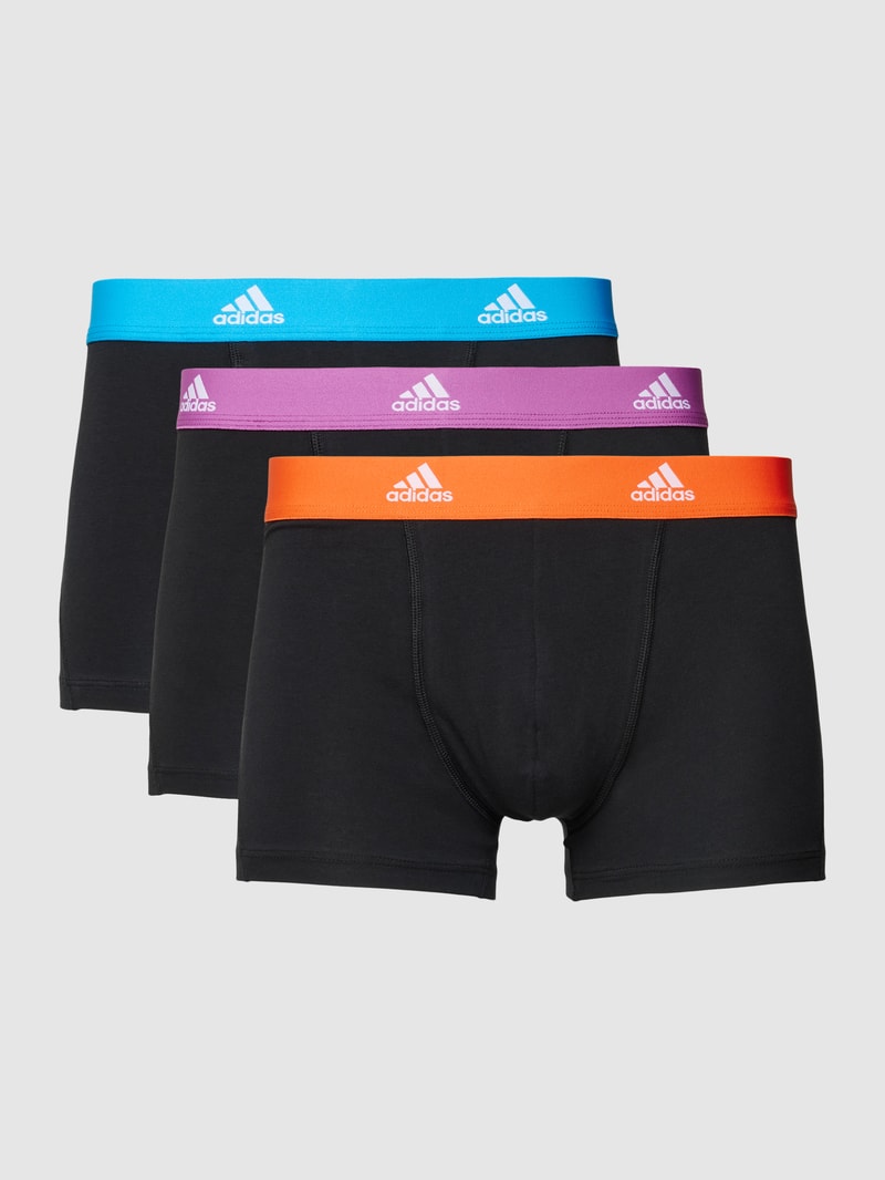 Trunks mit Label-Bund im 3er-Pack in schwarz