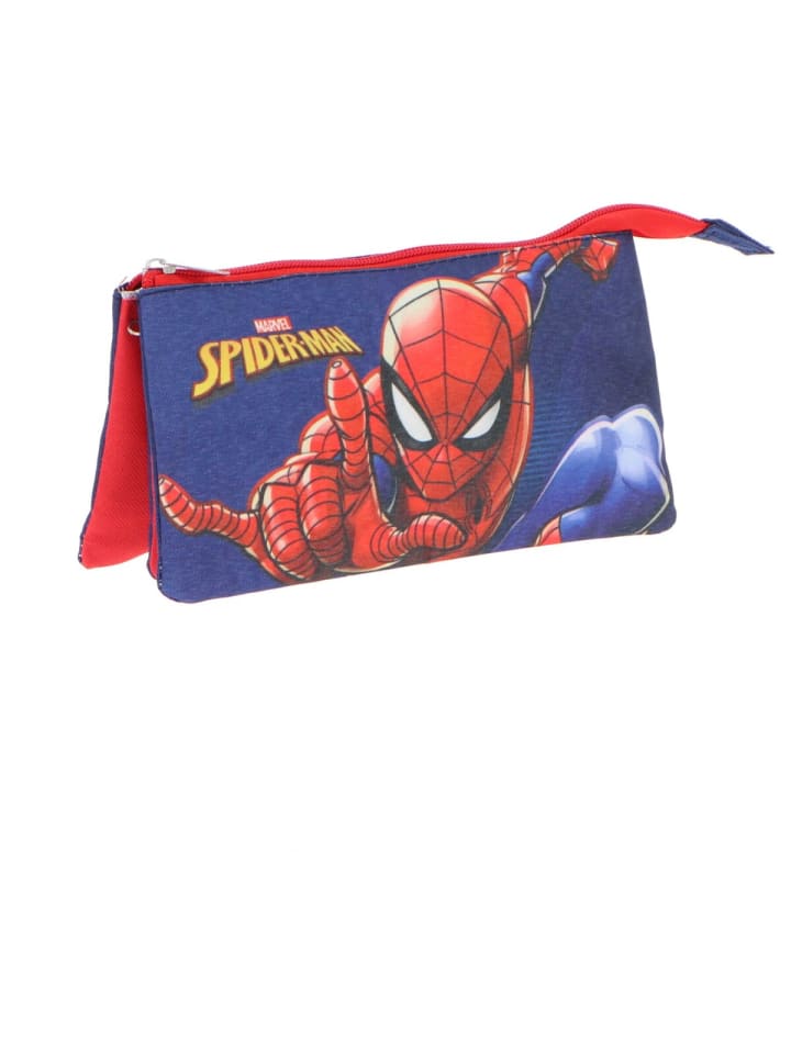 Spiderman Bleistifthalter Etui Federmappe Mehr als erstaunlich für Schule in Blau günstig kaufen 21 cm