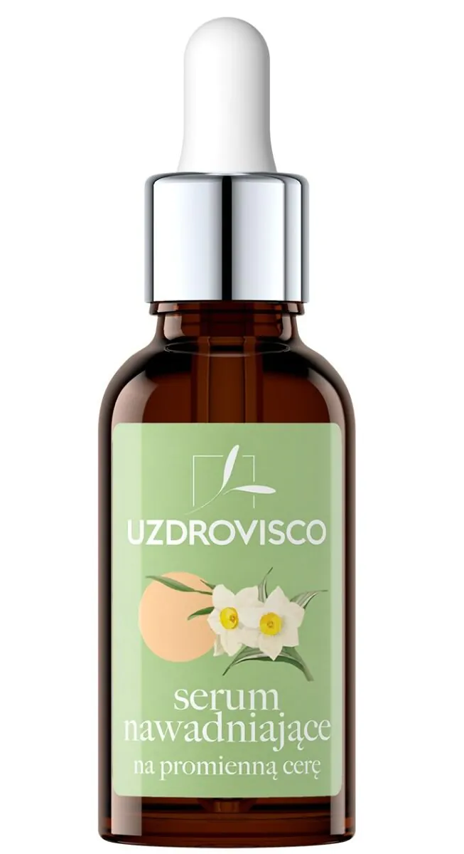 Uzdrovisco drėkinamasis serumas be aliejaus spindinčiai odai, neužkemša gleivių