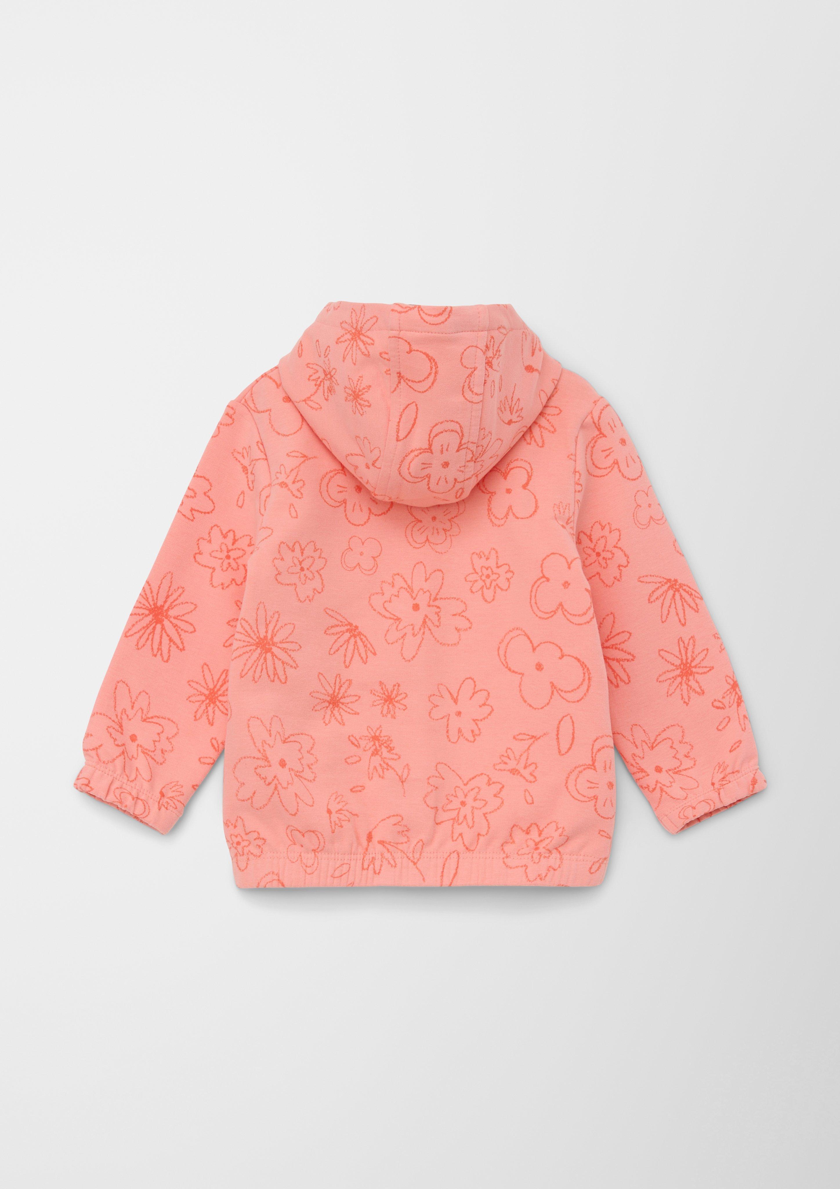 Sweatjacke mit Allover-Muster  2128791-43A6
