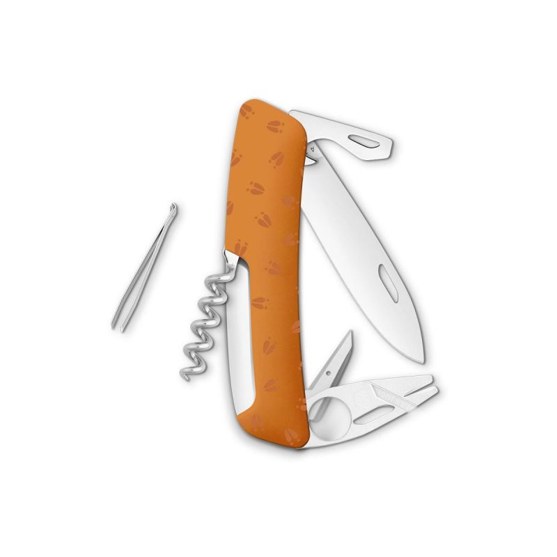 Swiza TT03 Tick Tool Wildlife Deer Orange, Schweizer Taschenmesser made in Swiss