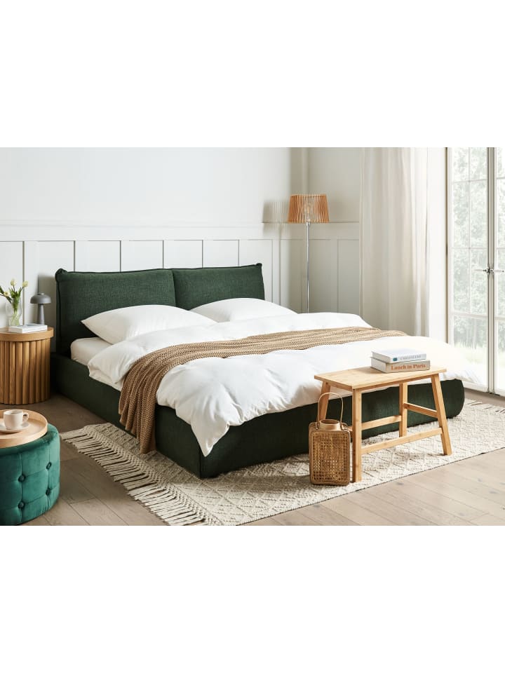 Beliani Doppelbett VINAY in Grün - (W) 196 x (H) 90 x (L) 233 cm günstig kaufen onesize