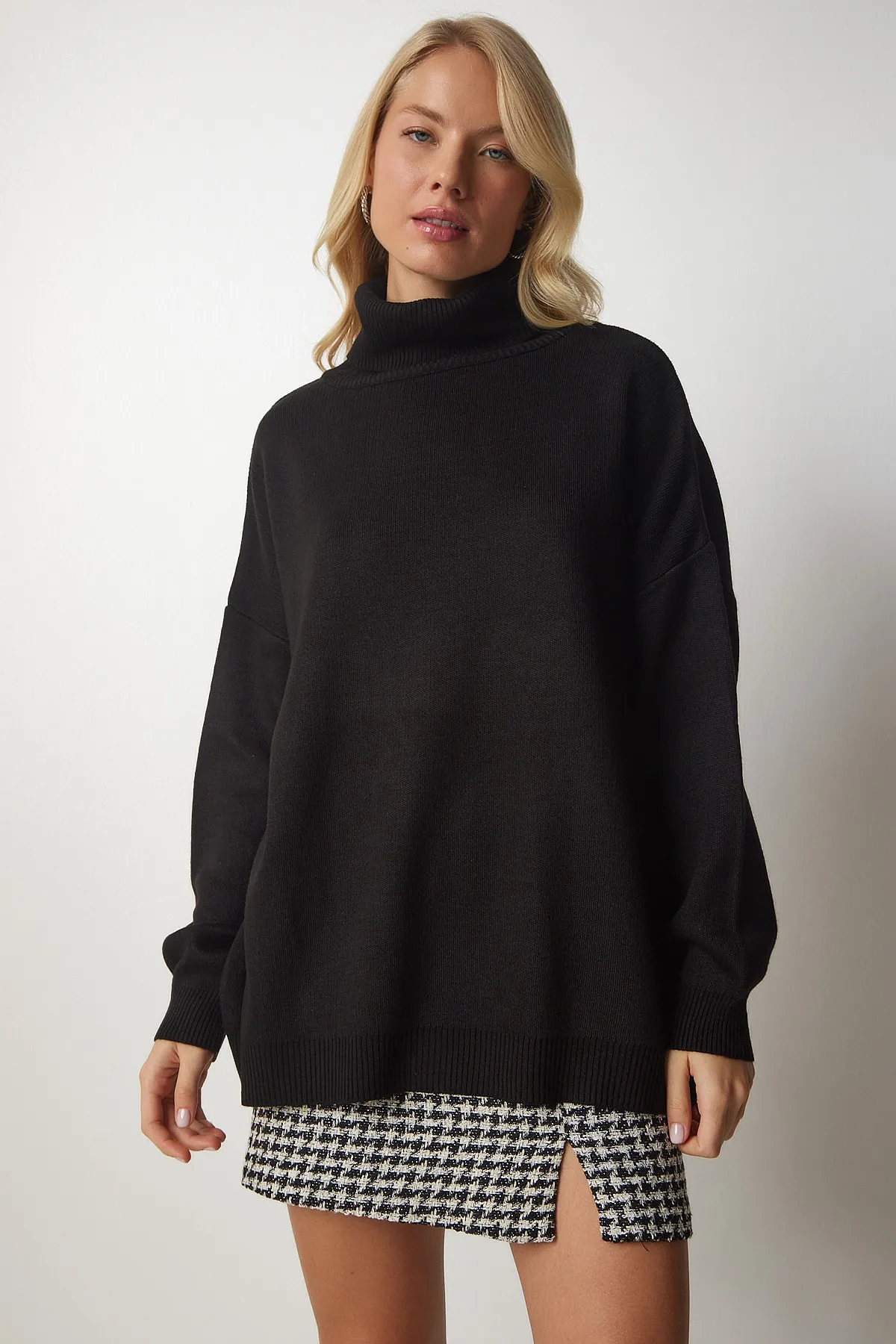 Happiness İstanbul  Pullover - Schwarz - Oversized