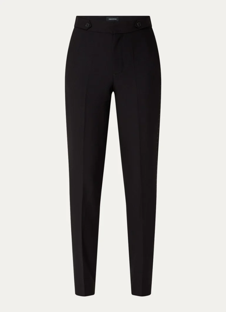 Zadig&Voltaire  Penny high wasit slim fit pantalon met steekzakken