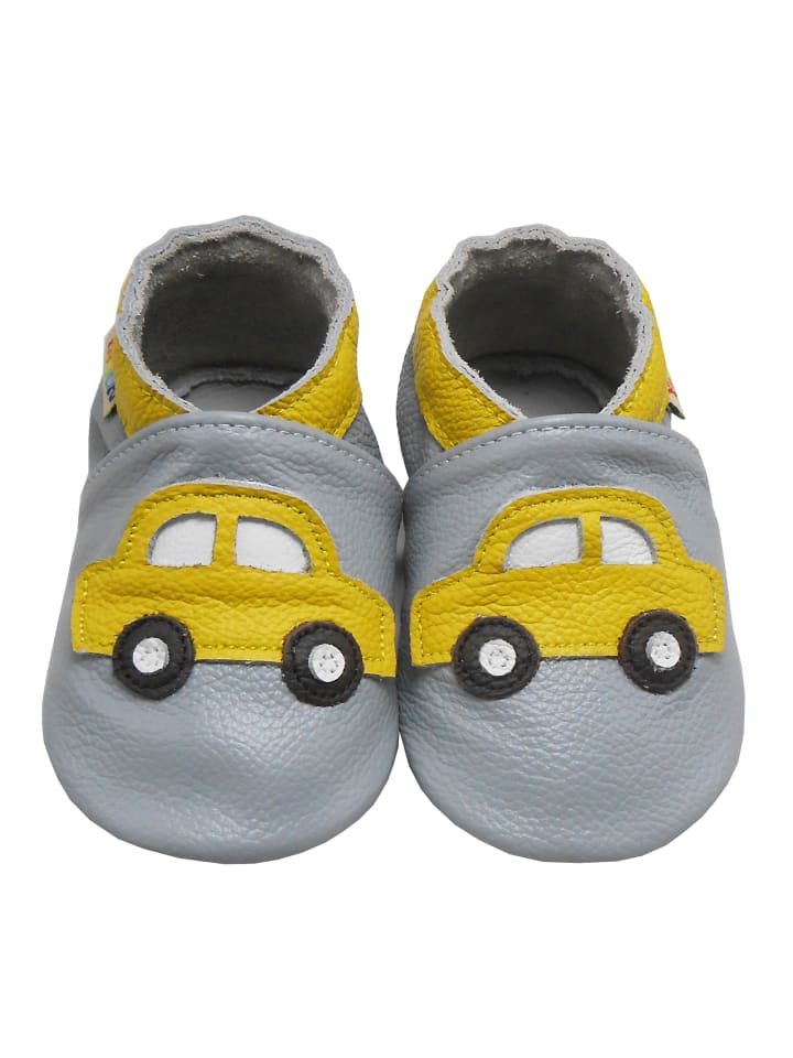 Yalion Leder-Krabbelschuhe 