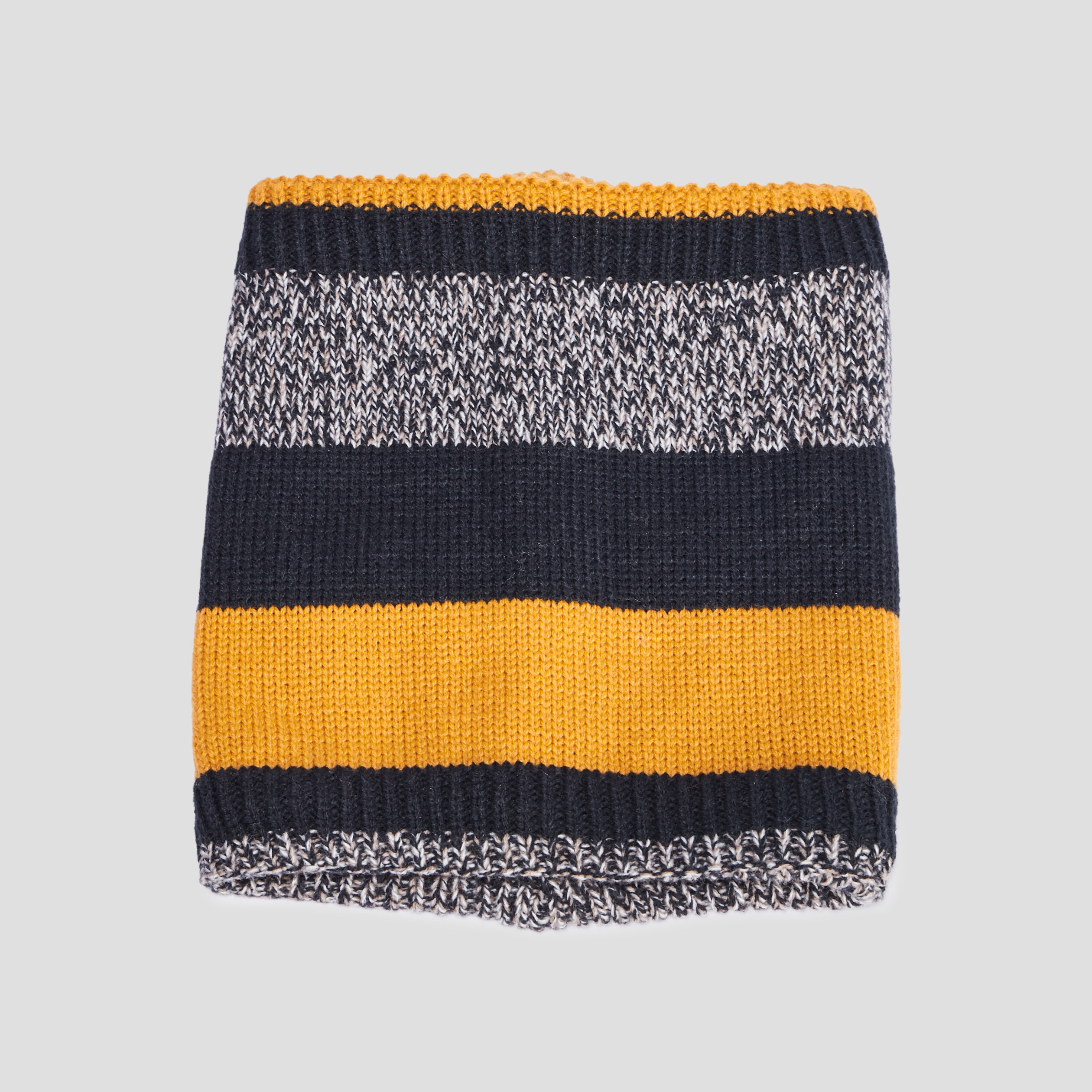 Snood doublé jaune moutarde garçon | La Halle
