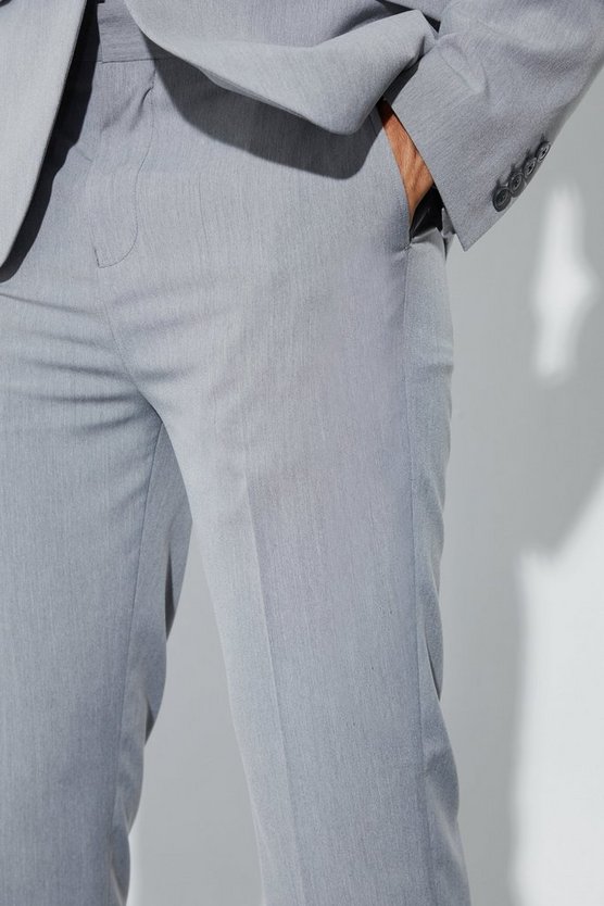 Hose mit geradem Bein und geteiltem Saum