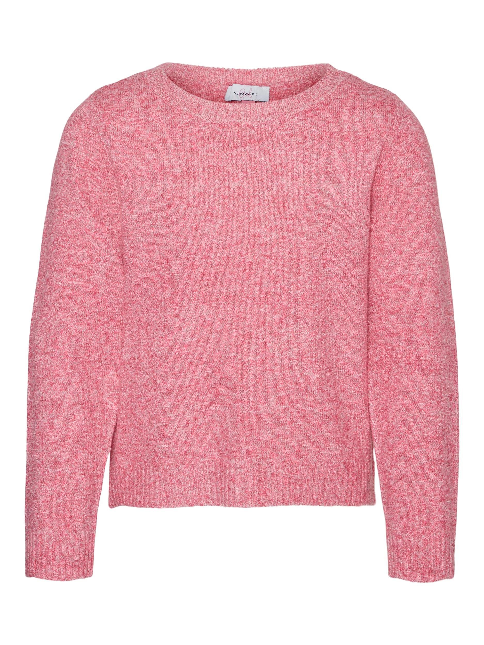 Vero Moda Girl Strickpullover VMDOFFY LS O-NECK BLOUSE GA GIRL NOOS
