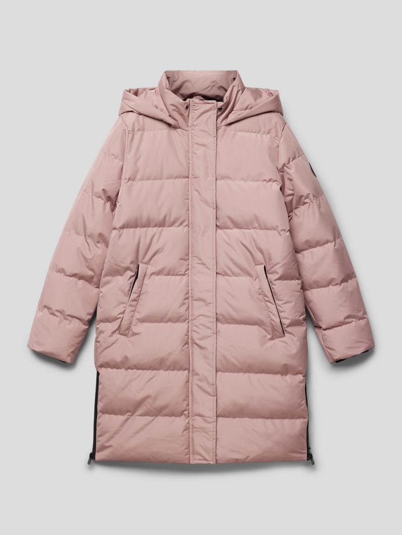 Steppjacke mit Kapuze Modell 'Riggy' in altrosa