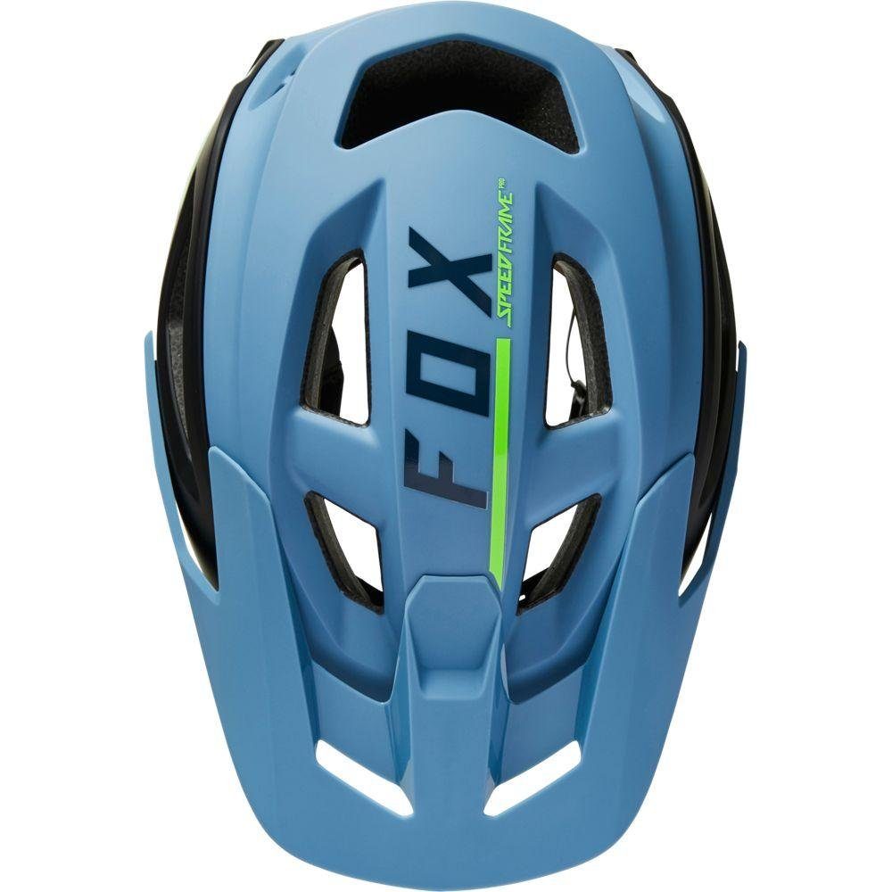 Fox Racing Fahrradhelm Fox Helm Speedframe Pro Blocked Dusty Blue Größe M (1-tlg)