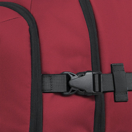 Sibiu burgundy 2-wheel soft suitcase
