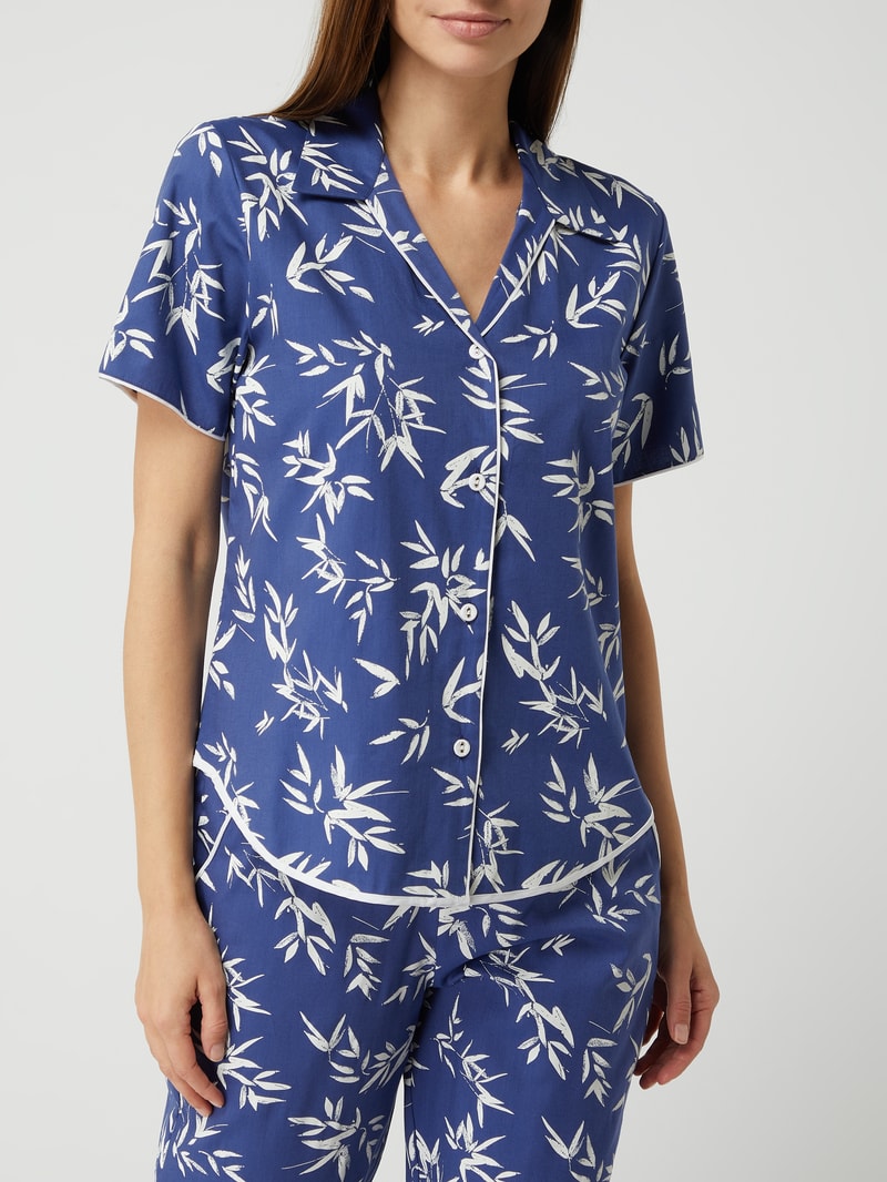 Pyjama-Oberteil mit Modal-Anteil Modell 'Libby' in dunkelblau