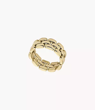 Fossil Ring Arden Watch Links Edelstahl goldfarben
