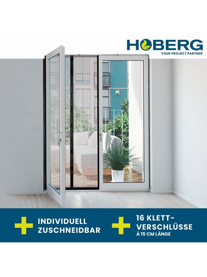 HOBERG Hoberg Tür-Insektenschutz 100 x 210 cm günstig kaufen onesize