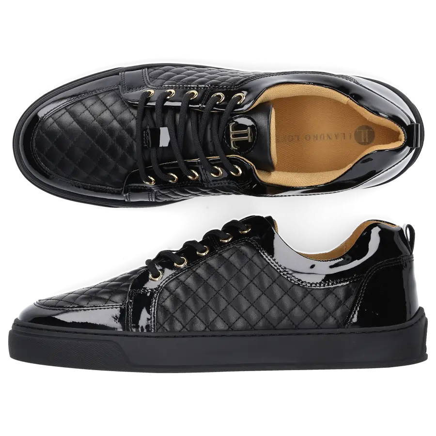 Leandro Lopes - Sneaker low EZIO Kalbsleder - schwarz
