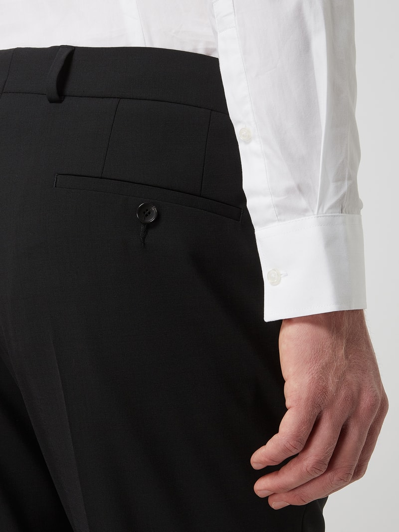 Anzughose mit Stretch-Anteil in schwarz