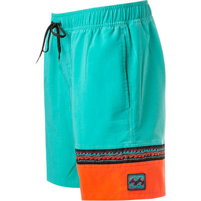 BILLABONG, Boardshorts, Mikrofaser, aqua-orange