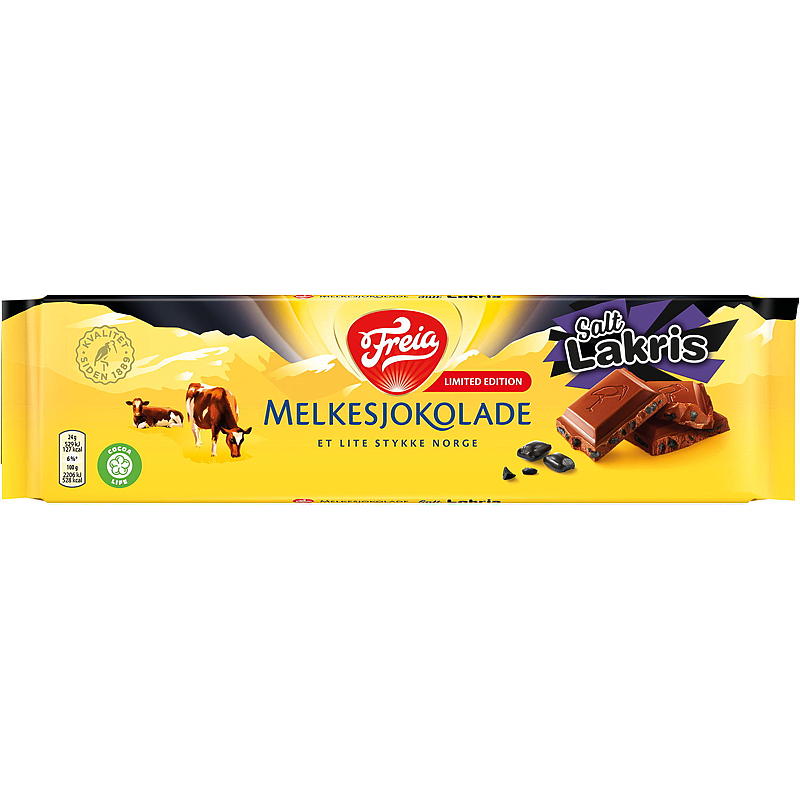 Freia Melkesjokolade 190 g m/lakris