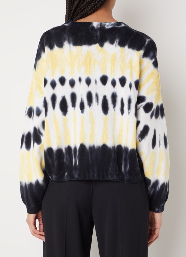 Pulover Ba&sh Tutti din tricot fin cu imprimeu tie-dye