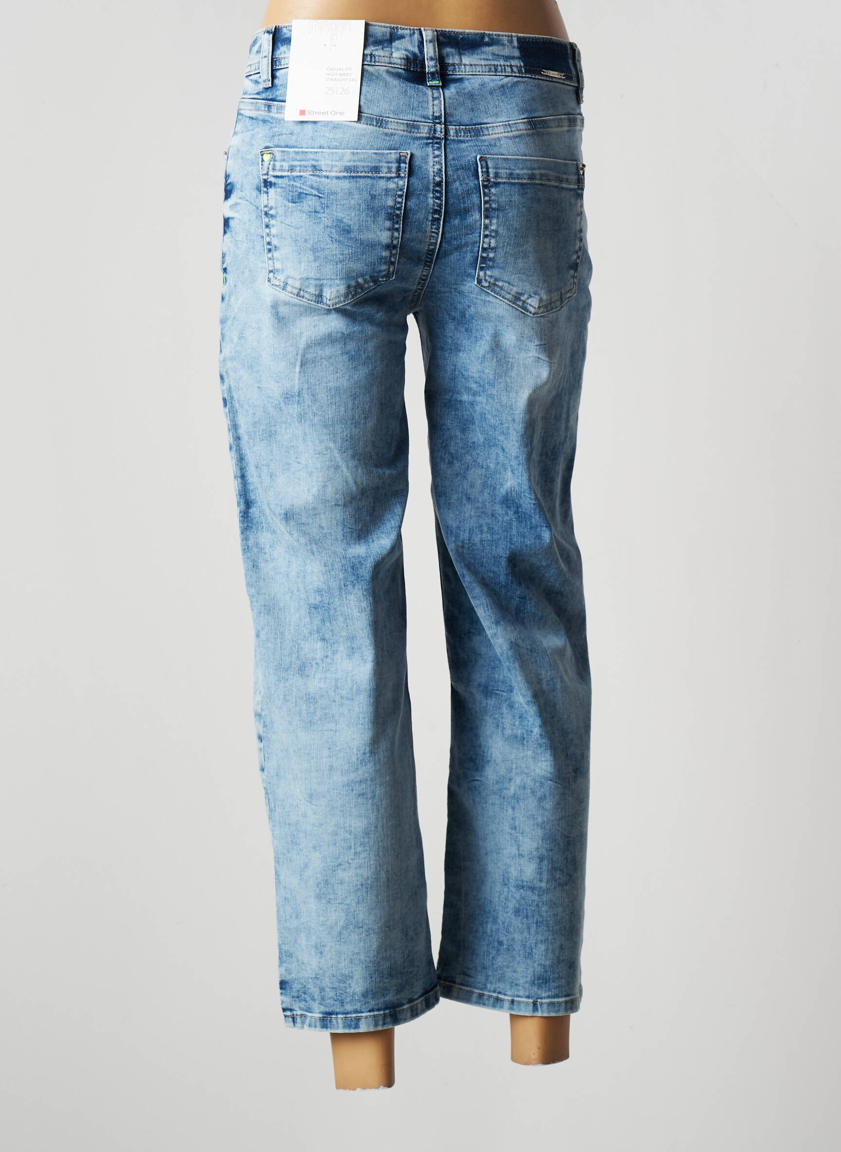 Street One Jeans Coupe Droite Femme couleur bleu