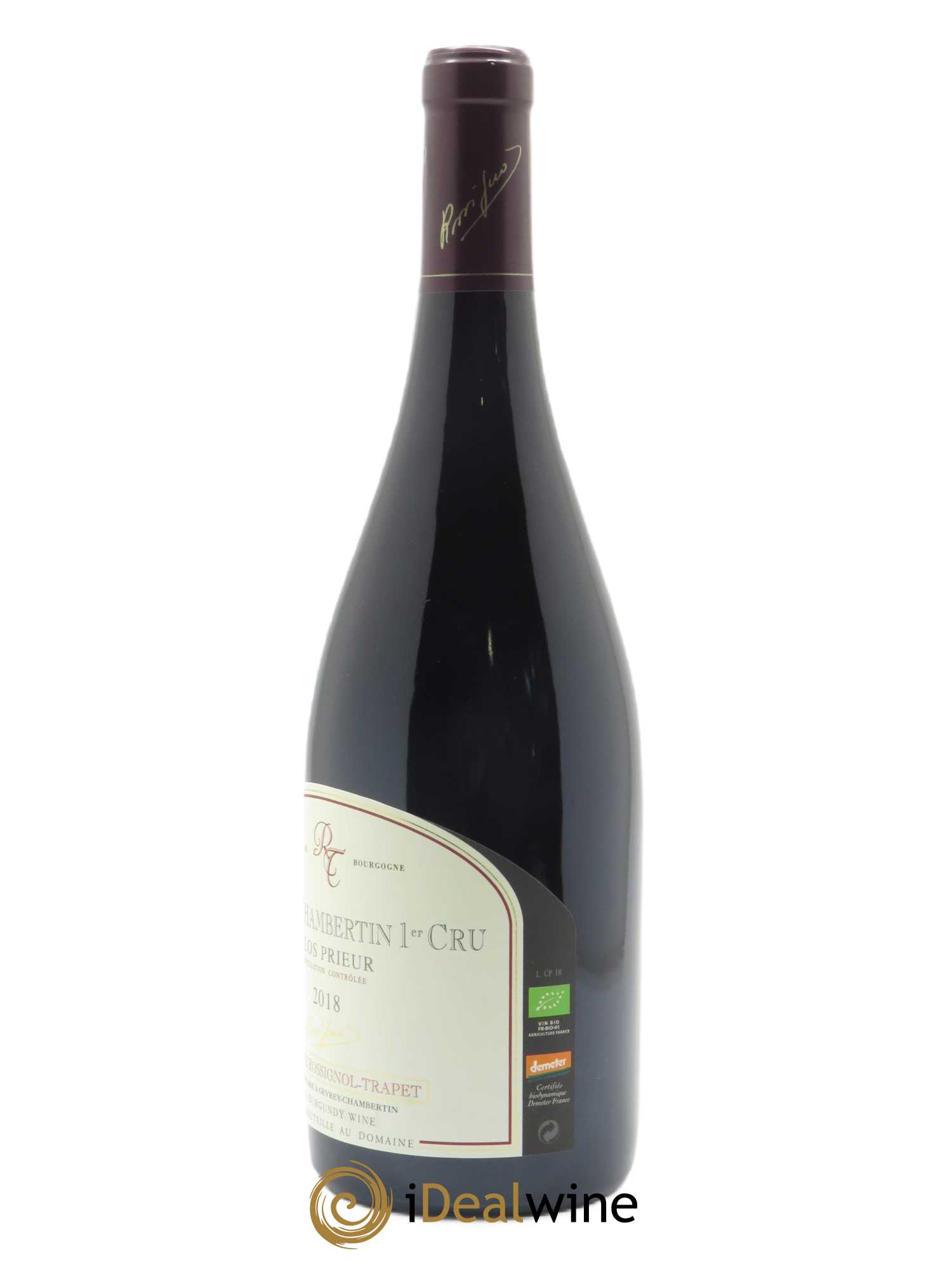 Gevrey-Chambertin 1er Cru Clos Prieur Rossignol-Trapet (Domaine)  2018 - Lot de 1 Bouteille