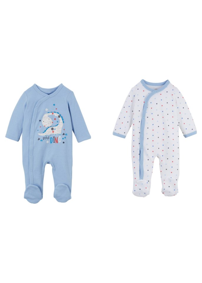 Baby Strampler (2er-Pack) Bio-Baumwolle