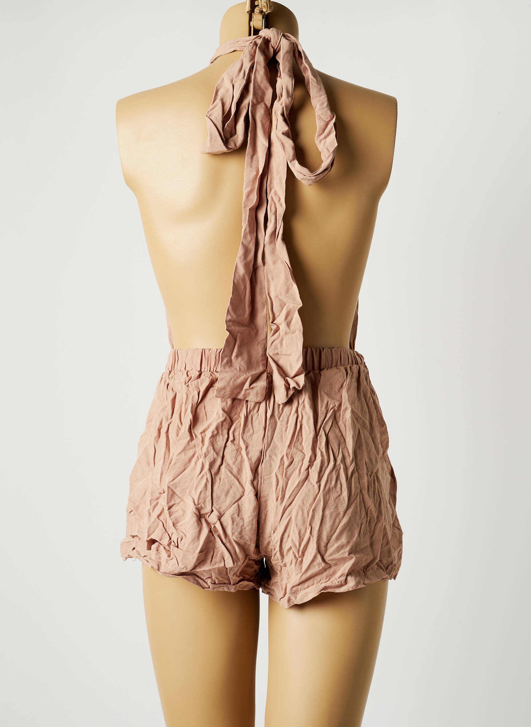 Zaful Combi Shorts Femme couleur rose