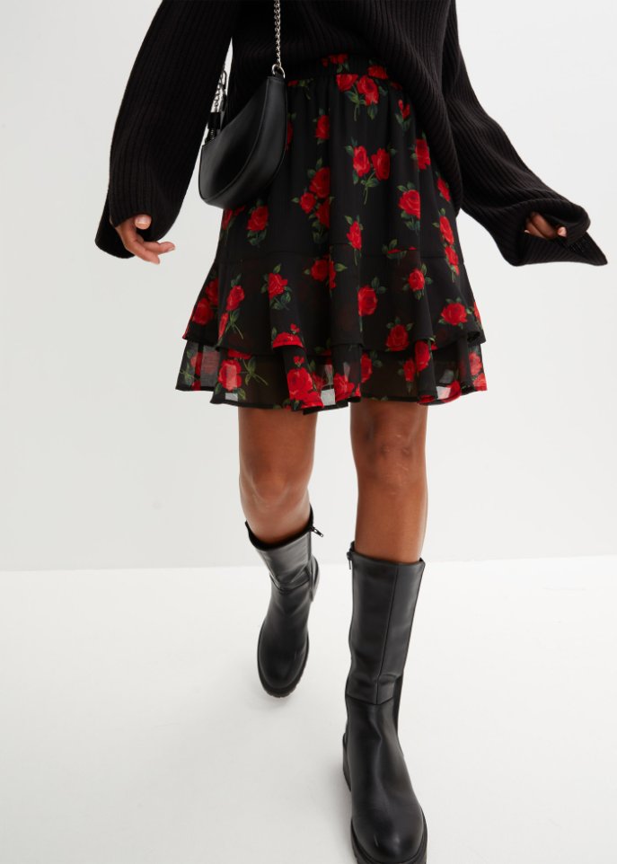 Minirock mit recyceltem Polyester