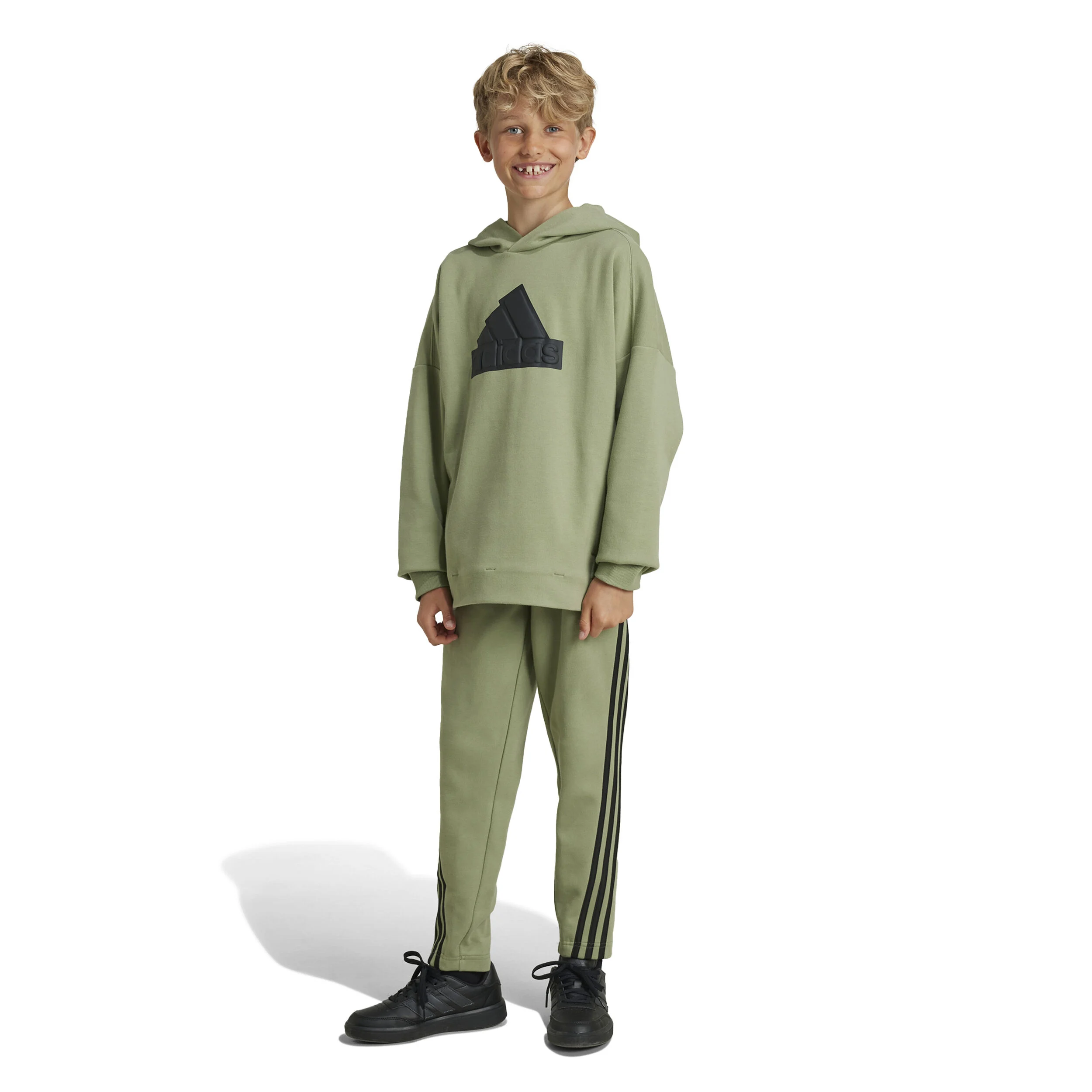 Future Icon 3 Stripes Trainingshose Kinder - Salbei