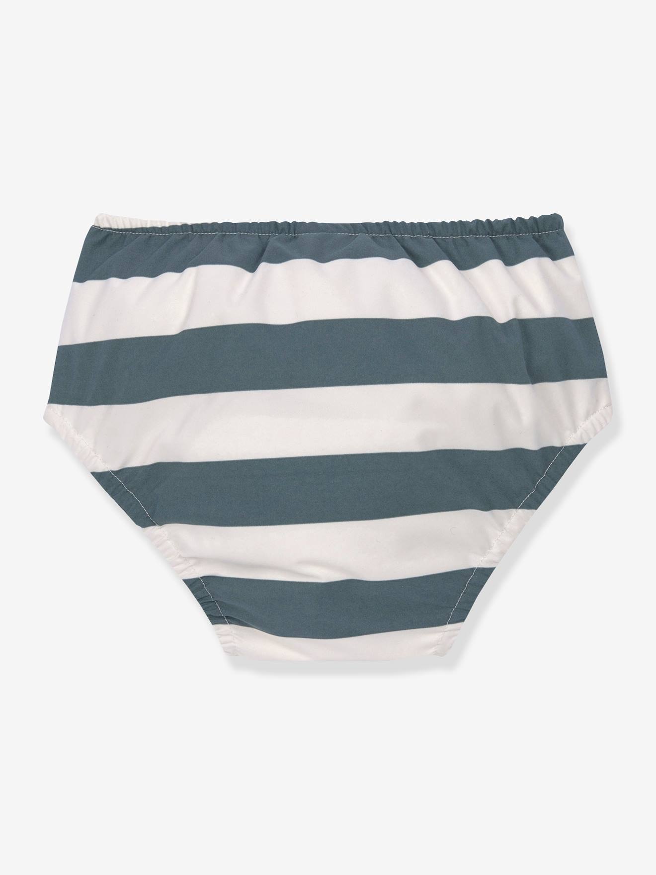 Maillot de bain couche LÄSSIG rayé blanc
