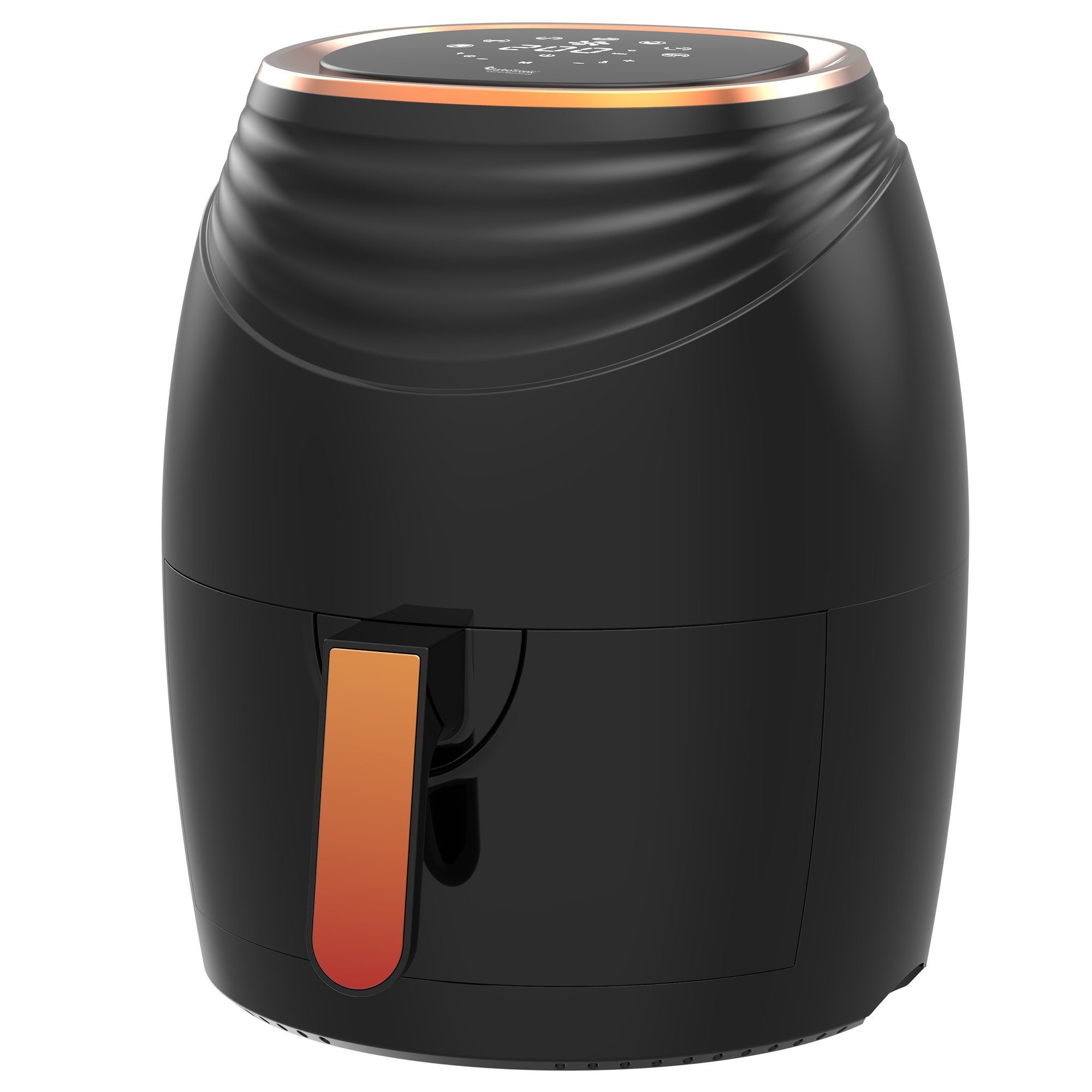 TurboTronic by Z-Line Heißluftfritteuse 3,5 Liter, 7 Programme, Fritteuse Fettfrei ohne Öl, 50°C 200°C Power, 1200 W, Camping Retro digital Airfryer AF11D