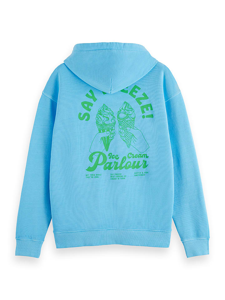 Scotch & Soda Hoodie in Hellblau günstig kaufen