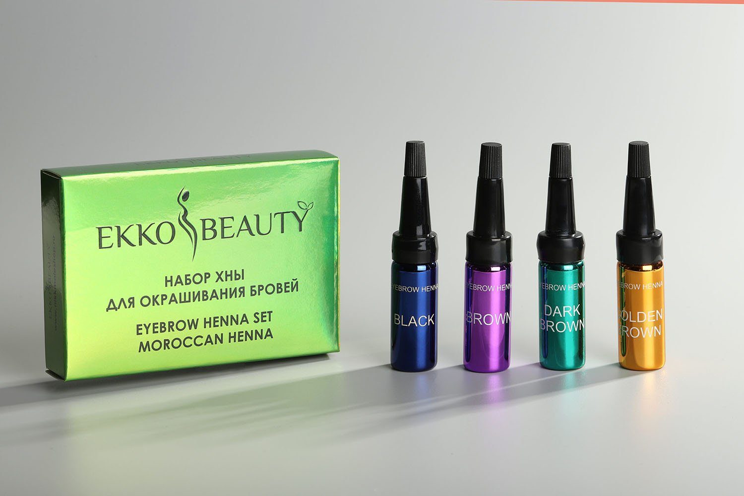 EKKOBEAUTY Augenbrauen-Farbe Drogerie, Sport & Beauty 70201418, 4-tlg.