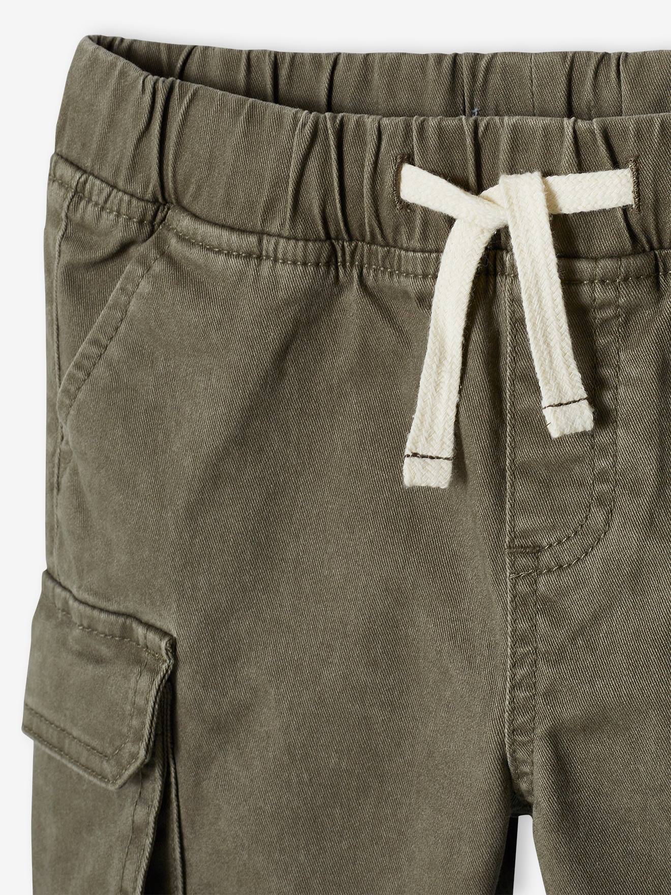 Vertbaudet Jungen Cargoshorts mit Dehnbund - beige