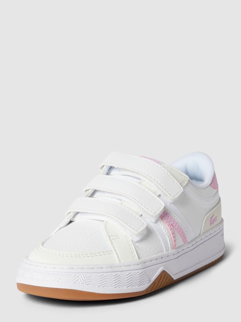 Sneaker mit Kontrastbesatz in weiß
