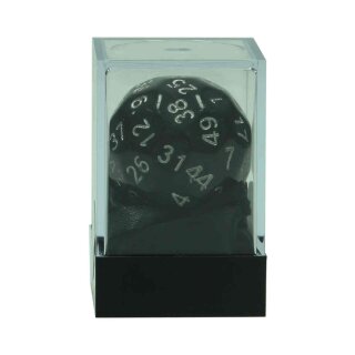 Dice-Up D50 in Acrylbox und Satinbag Black/Silver
