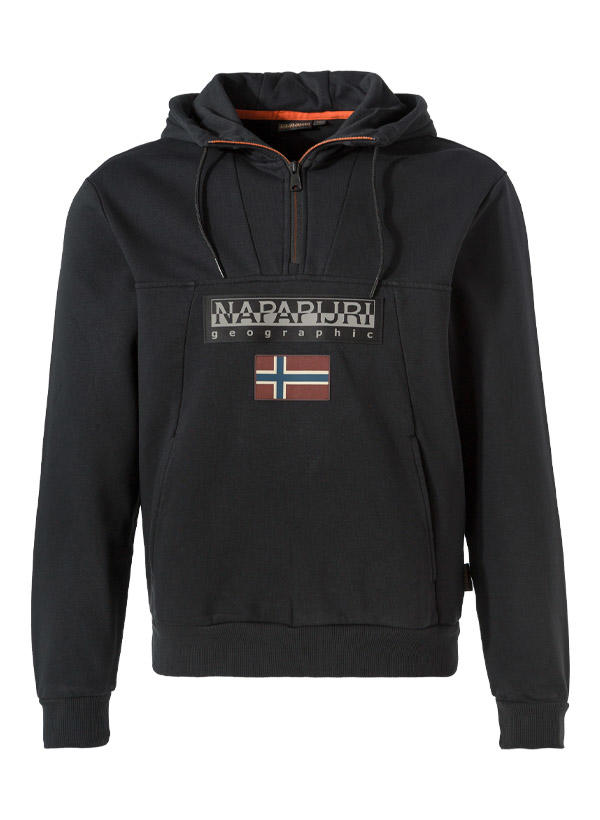 NAPAPIJRI, Hoodie, Baumwolle, schwarz