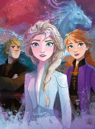 Kinderpuzzle ab 9 Jahren - Elsa, Anna und Kristoff - 300 Teile