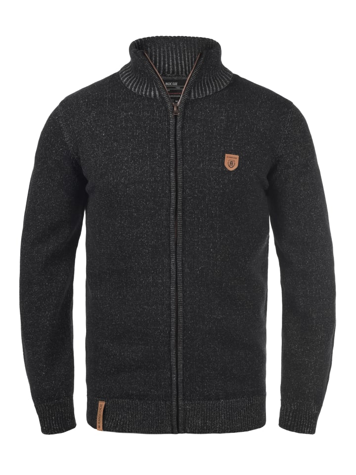 INDICODE Strickjacke IDAndy 35-099MM Cardigan mit Stehkragen in Schwarz günstig kaufen
