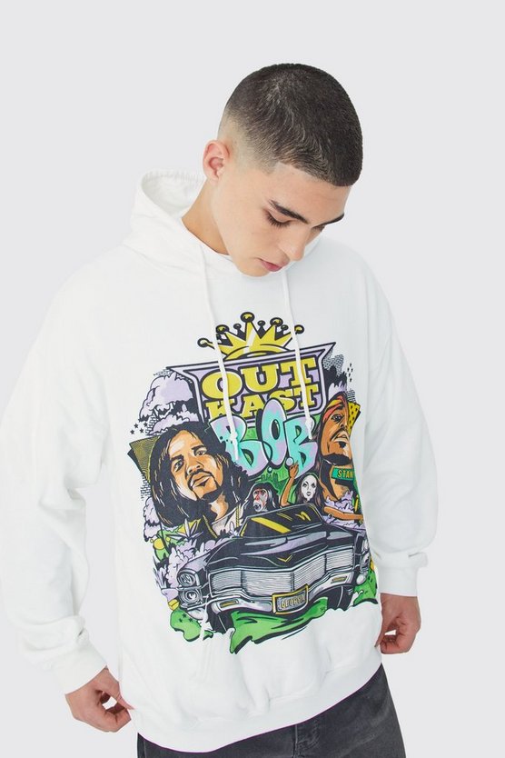 Oversize Hoodie mit lizenziertem Outcast Grafitti Print