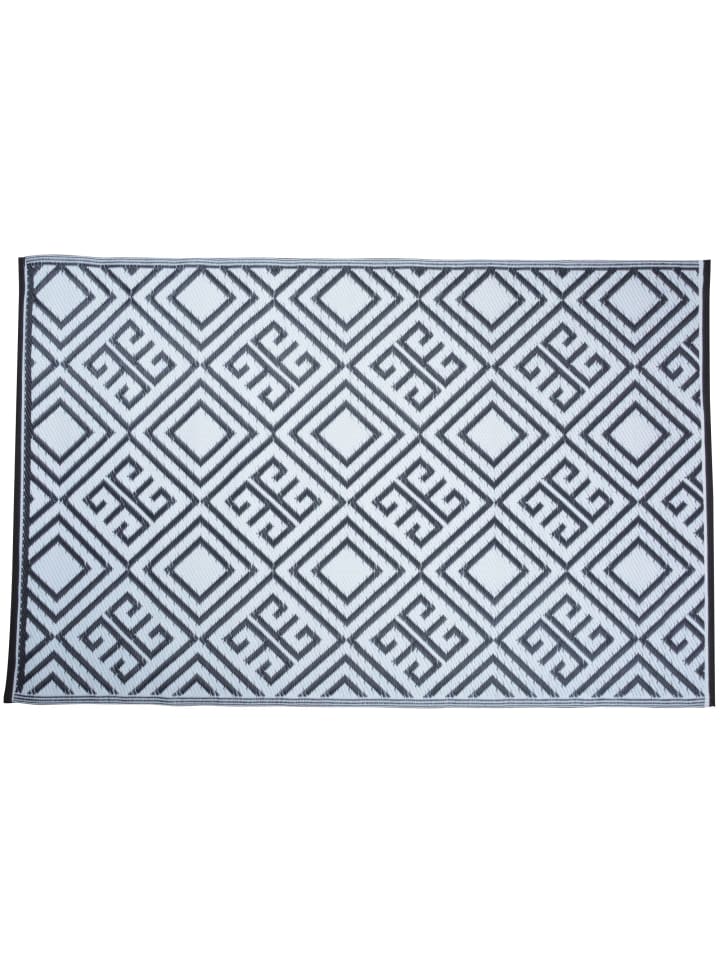 Esschert Design Outdoorteppich in Schwarz-weiß günstig kaufen onesize