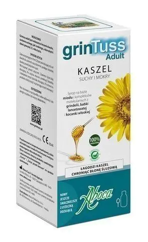 Aboca Grintuss Σιρόπι για Ξηρό και Υγρό Βήχα Ενηλίκων, 128 g
