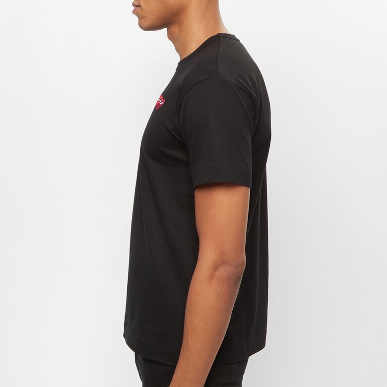 Comme des Garcons Play Play Two Heart T-Shirt black
