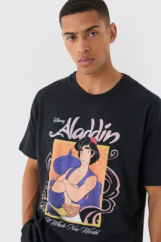 Oversize T-Shirt mit lizenziertem Disney Aladdin Print