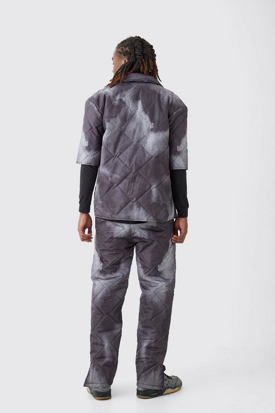 Gestepptes Batik Hemd & Hose