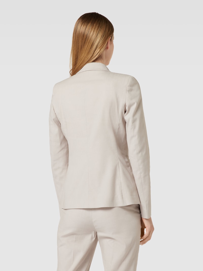 Blazer mit Reverskragen in sand meliert